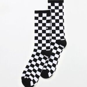 Vans Inspired Black and White Casual Checkerboard Socks